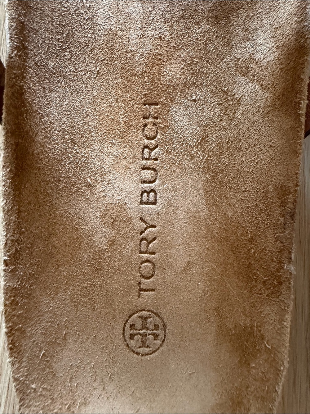 Tory Burch Miller Cloud sandals suede gold - Picture 3 of 6